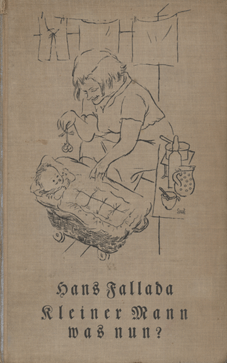 Buchumschlag der Erstausgabe von „Kleiner Mann – was nun?“ aus dem Jahr 1932.